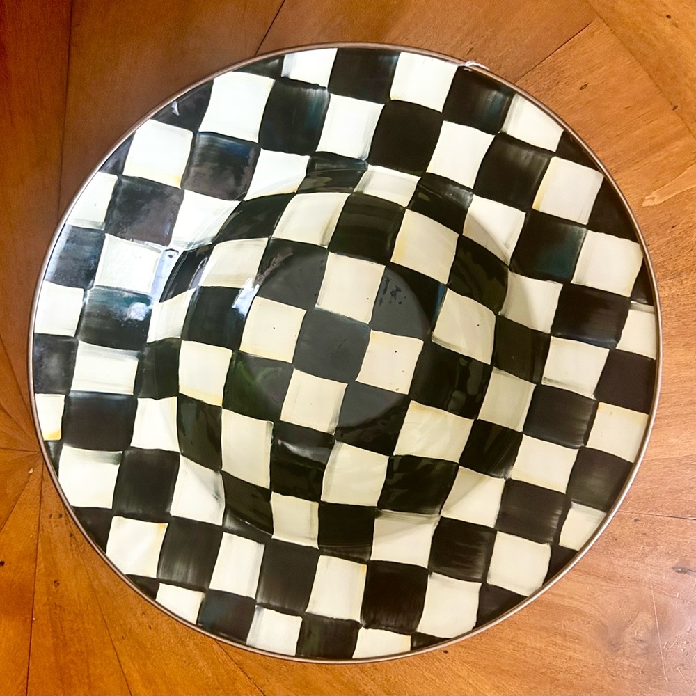 MacKenzie-Childs Courtly Check Serving Bowl